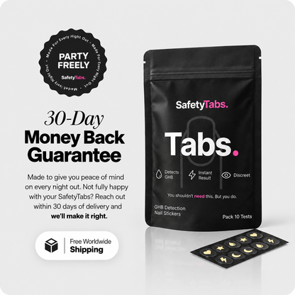 SafetyTabs™ - Drink-Testing Nail Stickers